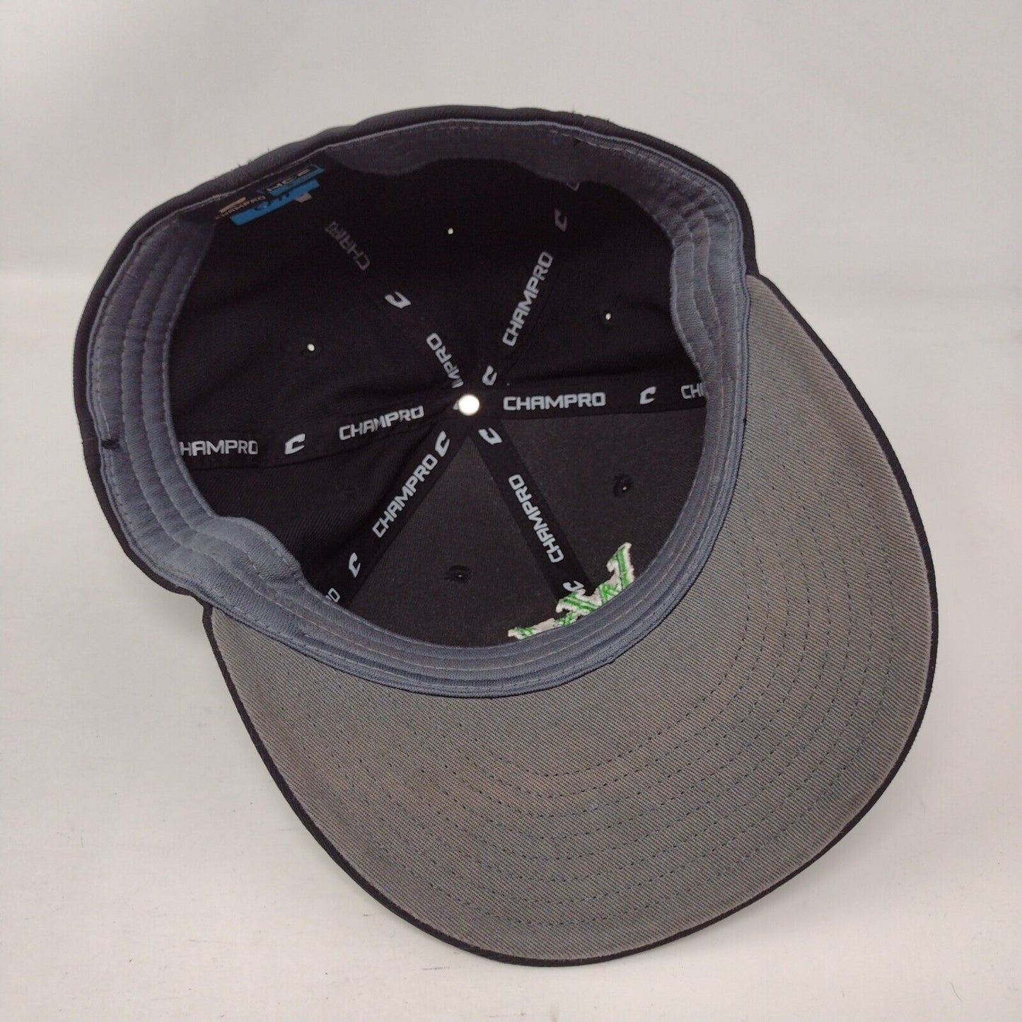 WV Fitted Hat Black S/M C-Fit HC2 Embroidered Vented Holes 6 Panel Champro