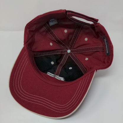 Farm Bureau Ins. Strapback Hat Red OSFA Embroidered Solid Richardson
