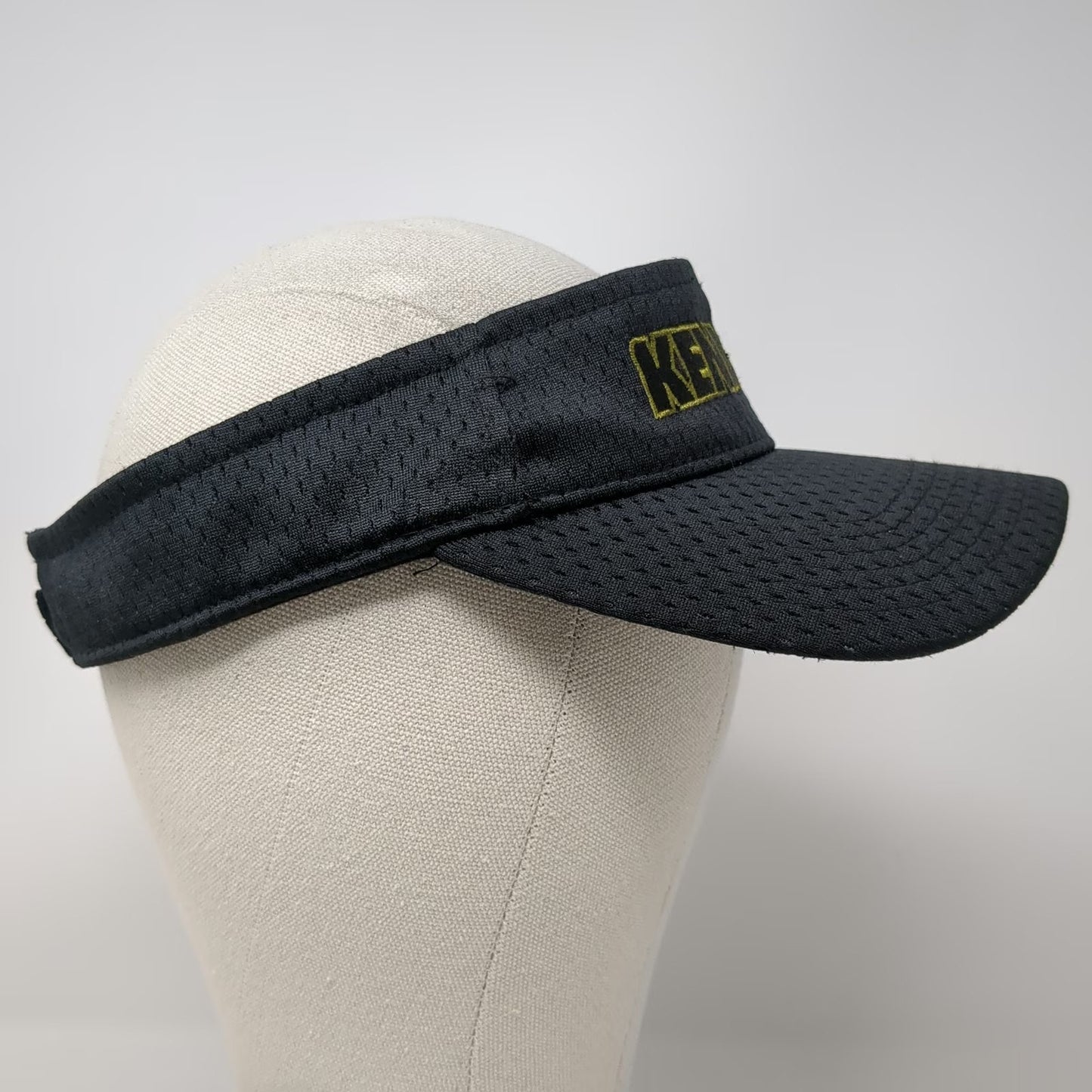 Pacific Headwear Visor Black One Size Strapback Kendall Gold Mesh Athletic Hat