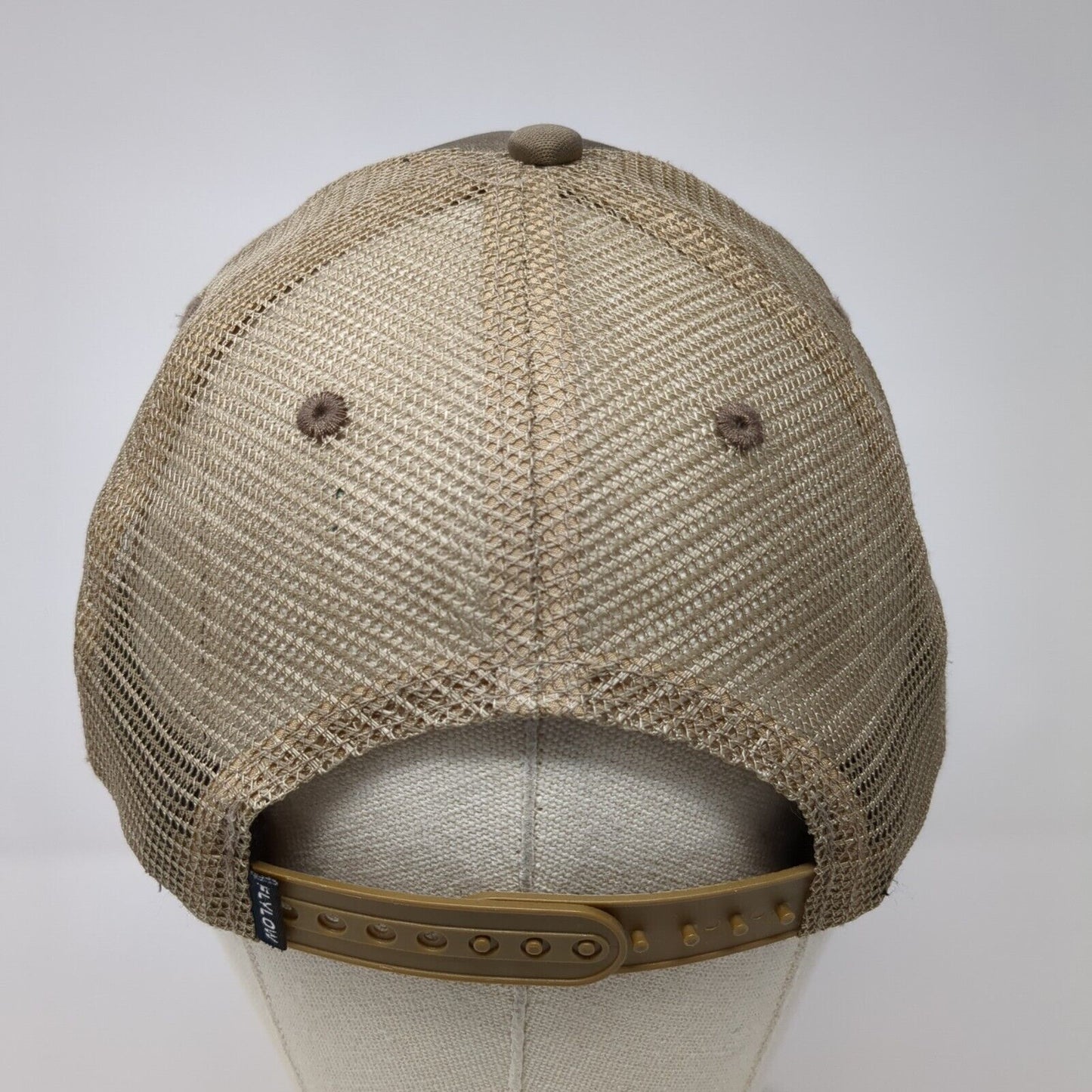 Coffee Flylow Snapback Trucker Hat Brown OSFM Adjustable Mesh Back Home Grown