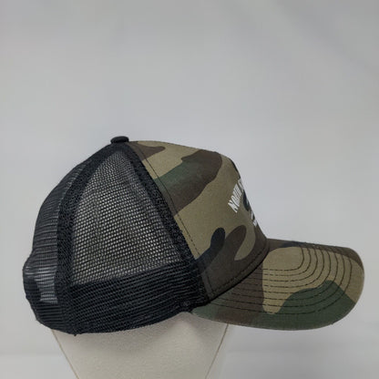 North Shore Lodge Warm Lake ID Snapback Trucker Hat Camouflage OSFM New Era
