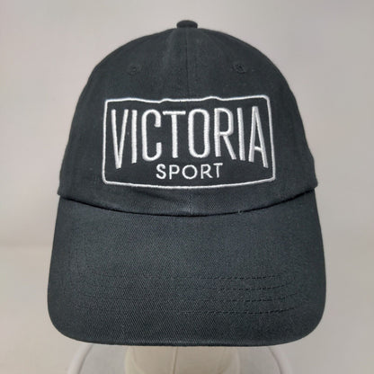 Victoria Sport Slideback Hat Black One Size Adjustable Embroidered 6 Panel