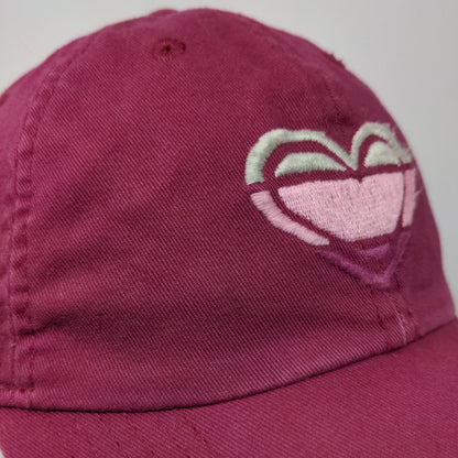 Life is Good Women's Slideback Hat Red Adjustable Embroidered Logo 100% Cotton