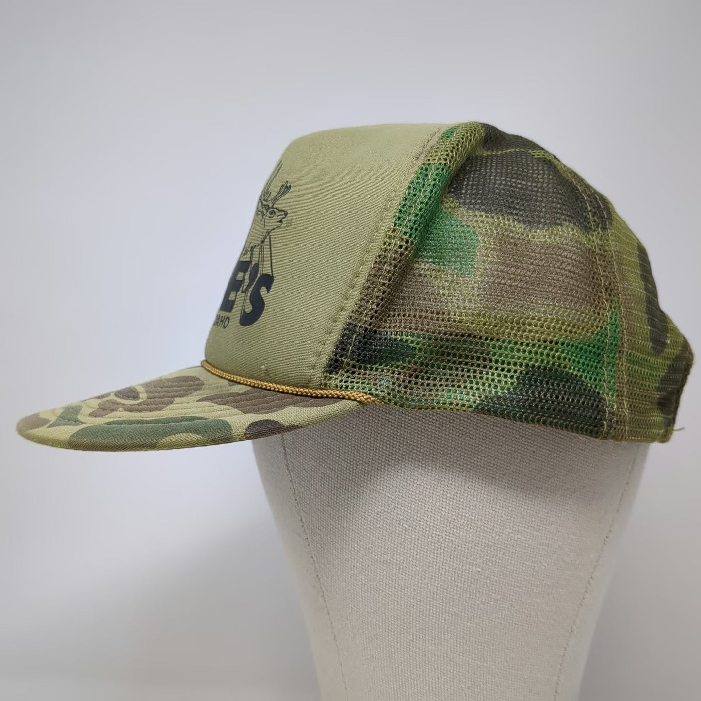 Otto Trucker Hat Green Camo One Size Snapback Mesh Dales Kamiah Idaho Elk