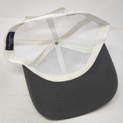 CapAmerica Trucker Hat Gray White One Size Chick-fil-A Logo Mesh Snapback Promo