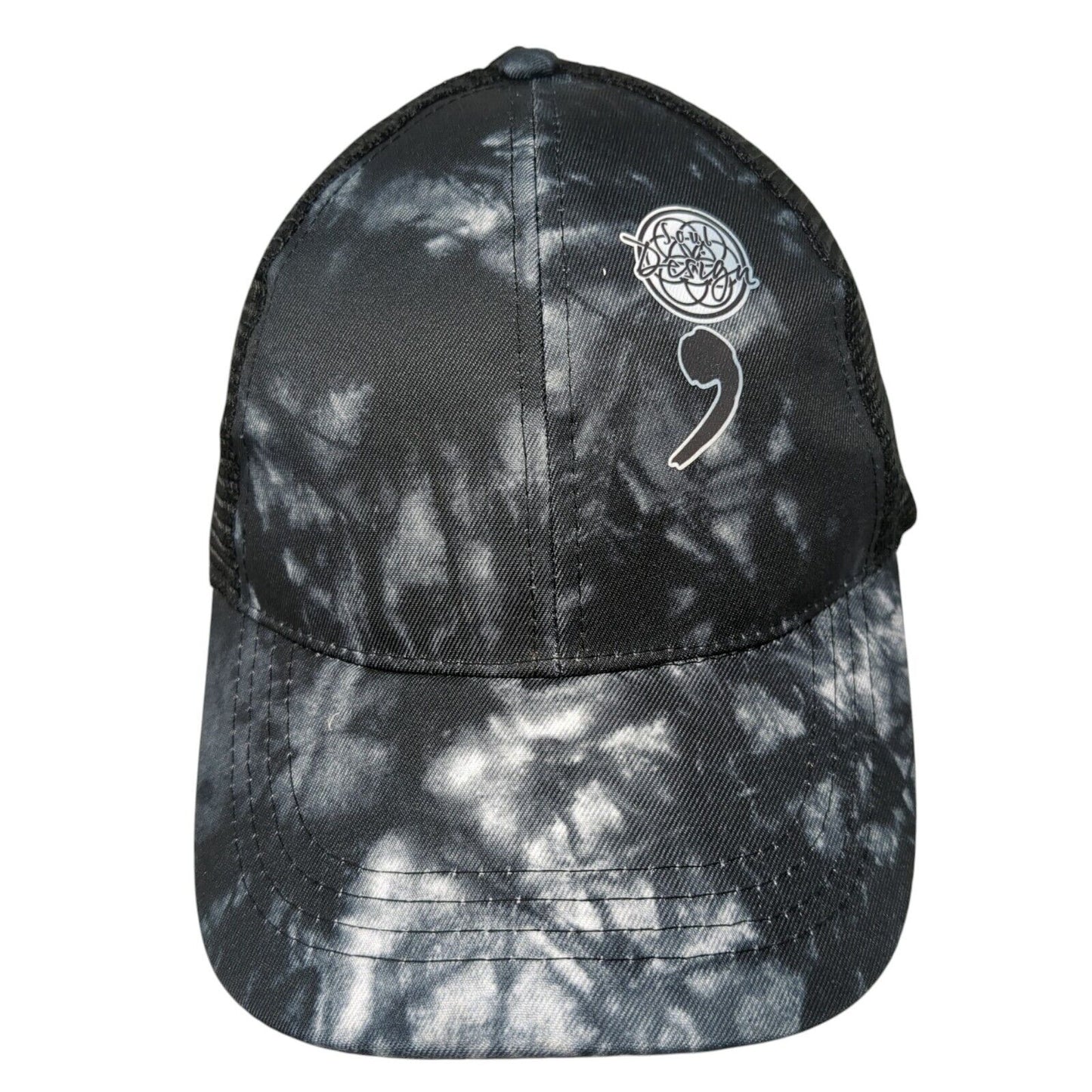 Soul Design Ponyback Strapback Trucker Hat Multi OS Adjustable Mesh Back 6 Panel