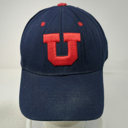 Utah Utes NCAA Top of the World Blue One Size One Fit Cap Hat Curved Brim Red