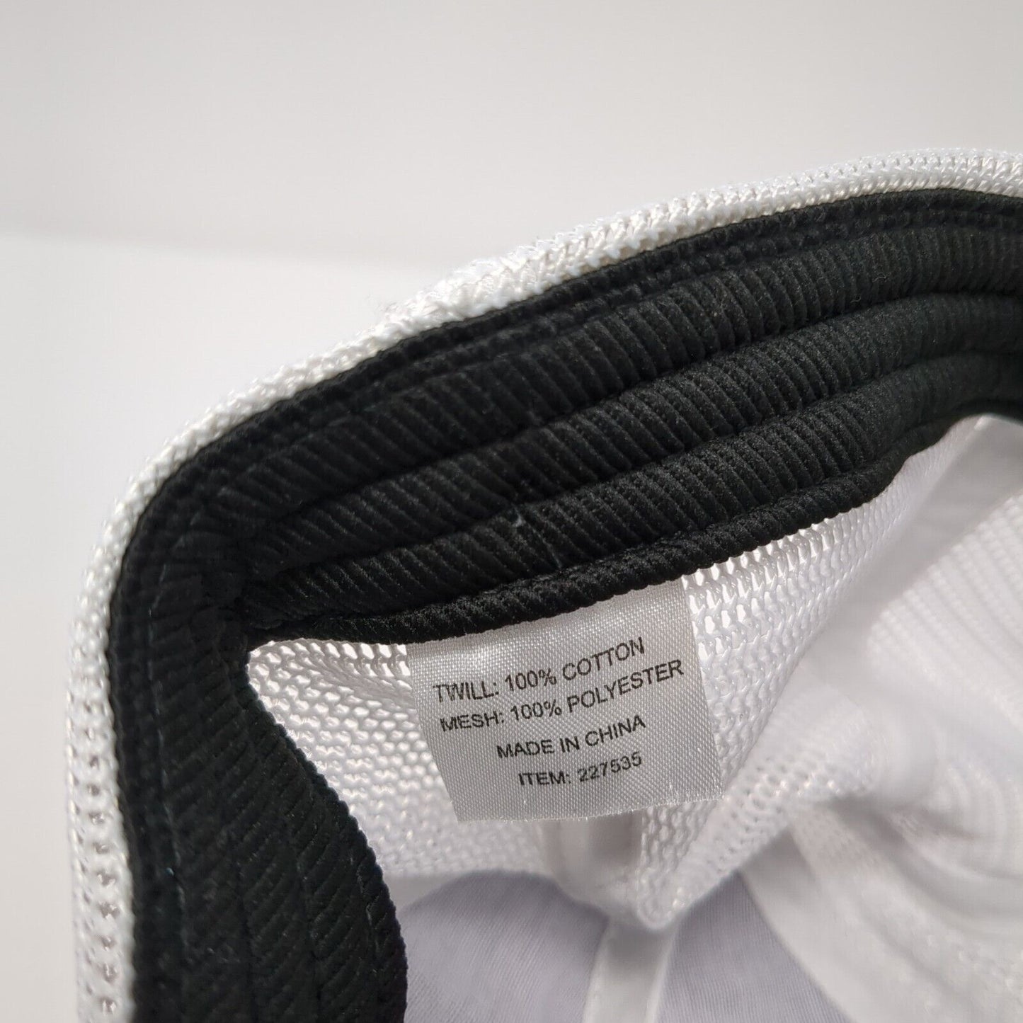 Platt Fitted Mesh Back Trucker Hat Black One Size Embroidered Colorblock