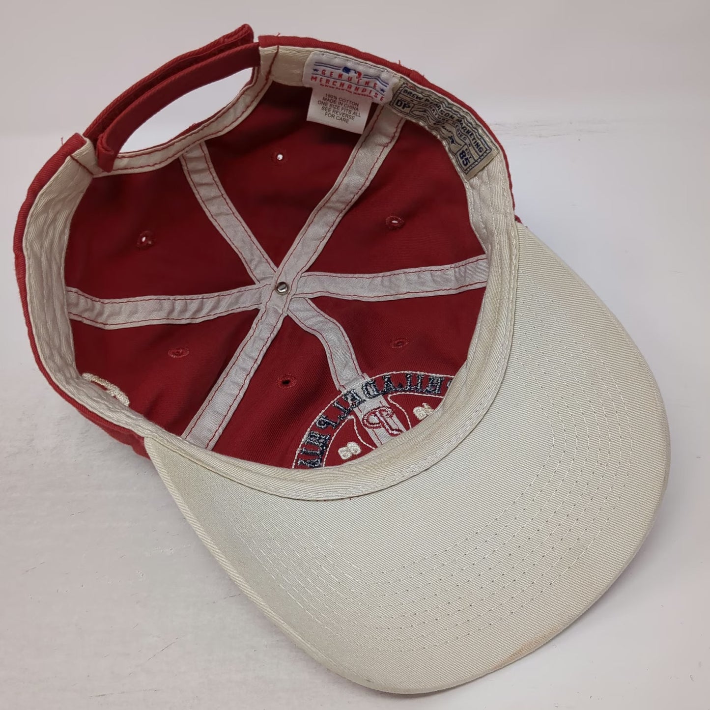 Philadelphia Phillies MLB Drew Pearson Baseball Cap Red One Size Strapback Hat