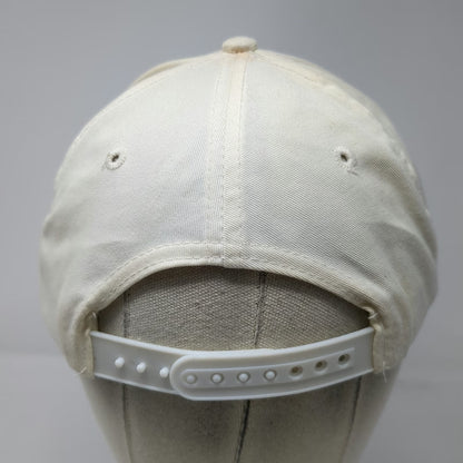 Logo Athletic Snapback Hat White OS Green Underbrim Side Graphic Blank Cotton