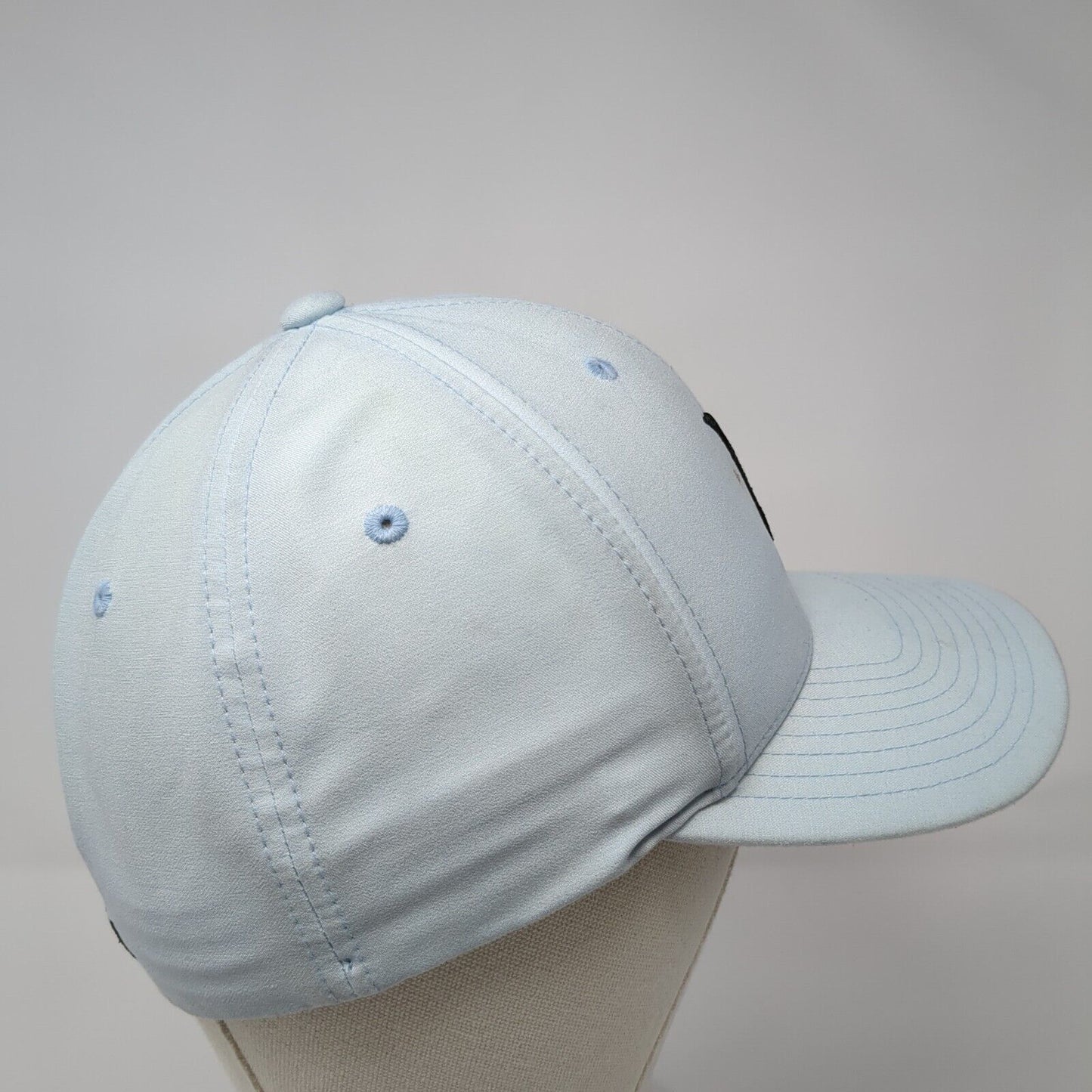 Hurley Logo Fitted Hat Blue S-M Embroidered Flexfit Yupoong 6 Panel