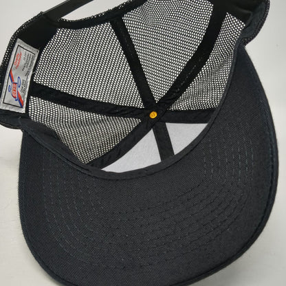 Otto Trucker Hat Black Red Blue One Size Stateline Trucking Grain Gravel Mesh