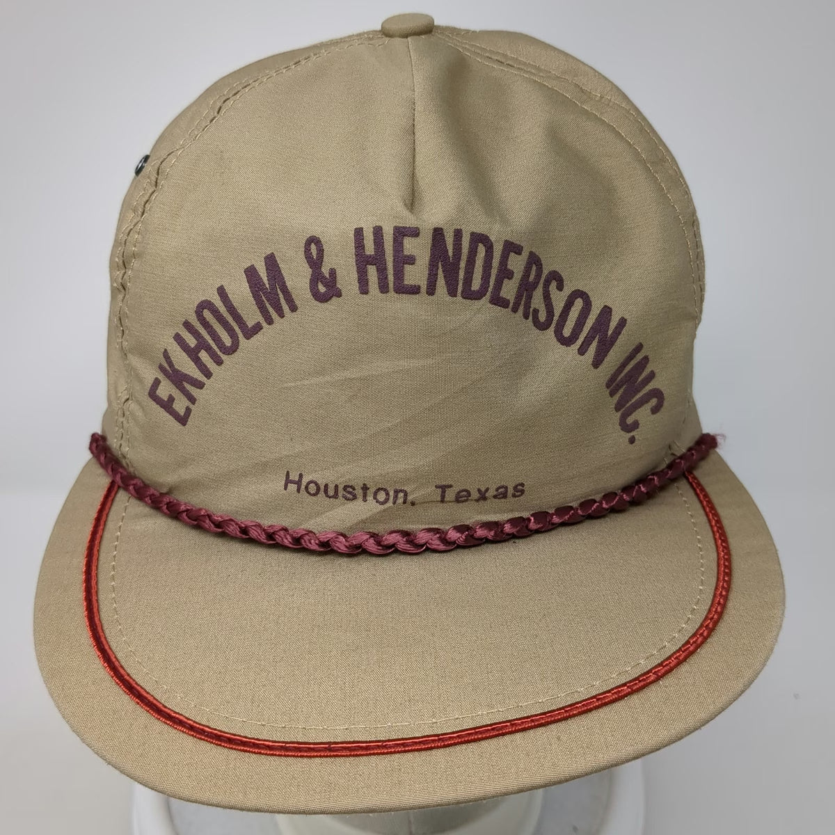Challenger Caps 5 Panel Hat Brown One Size Ekholm Henderson Houston Texas Golf