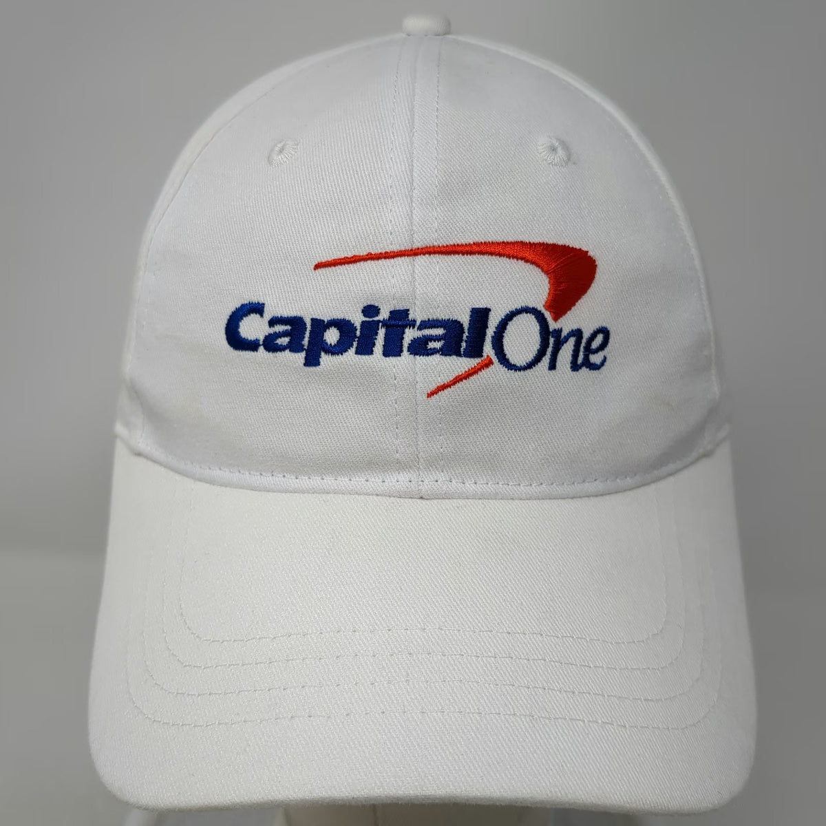 Cap America Baseball Cap White One Size Capital One Embroidered Strapback Hat