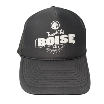 Tour de Fat Boise 2016 Snapback Trucker Hat Gray One Size Mesh Back Rope Otto