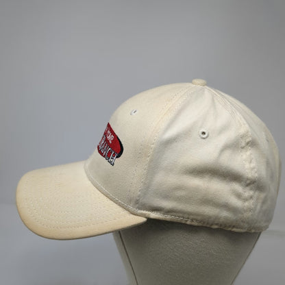 A-FLEX Baseball Cap Beige XL Mountain Home Auto Ranch Idaho Dealer Flexfit Hat