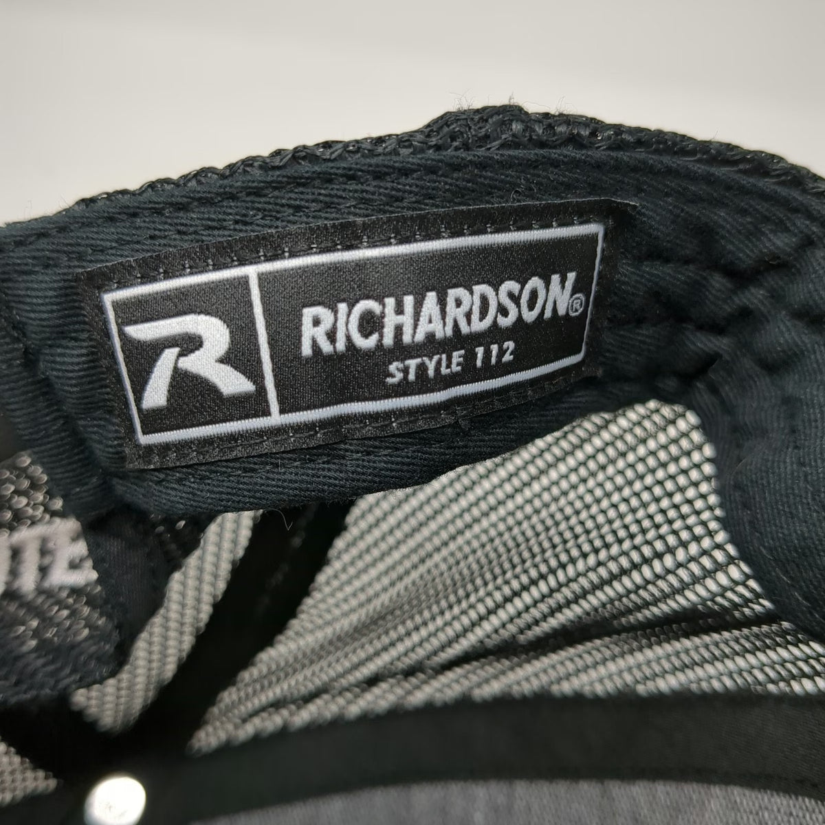 Richardson Trucker Hat Black One Size Mesh Back Snapback Blackhat KC Data Center