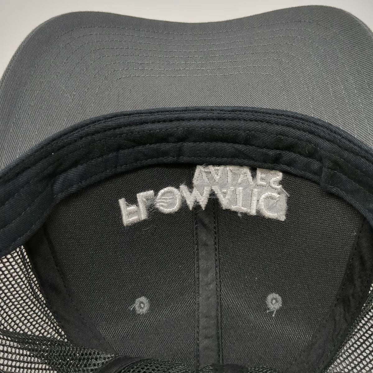 Richardson Trucker Hat Gray One Size Flomatic Valves Mesh Snapback Embroidered
