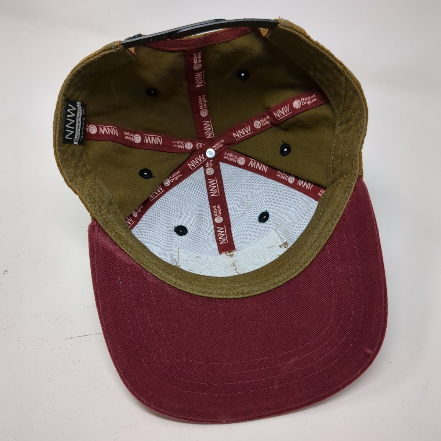 Native Northwest Snapback Hat Multi One Size Leather Patch Colorblock