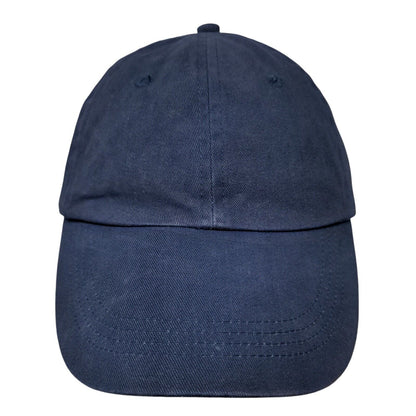 Anvil Slideback Hat Blue One Size Adjustable Solid 6 Panel Blank