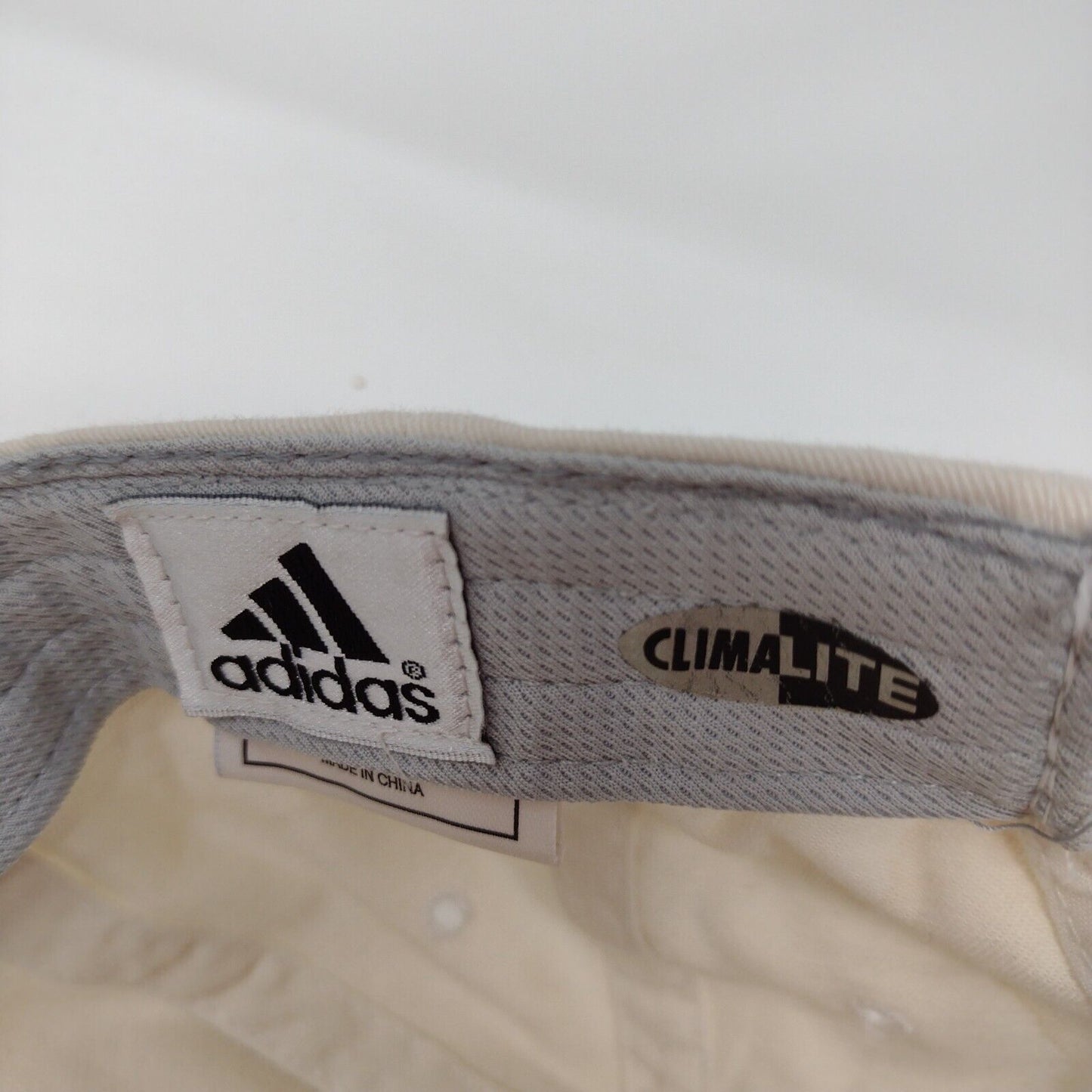 Adidas Climalite Slideback Hat White OSFA Adjustable Embroidered 6 Panel Cotton
