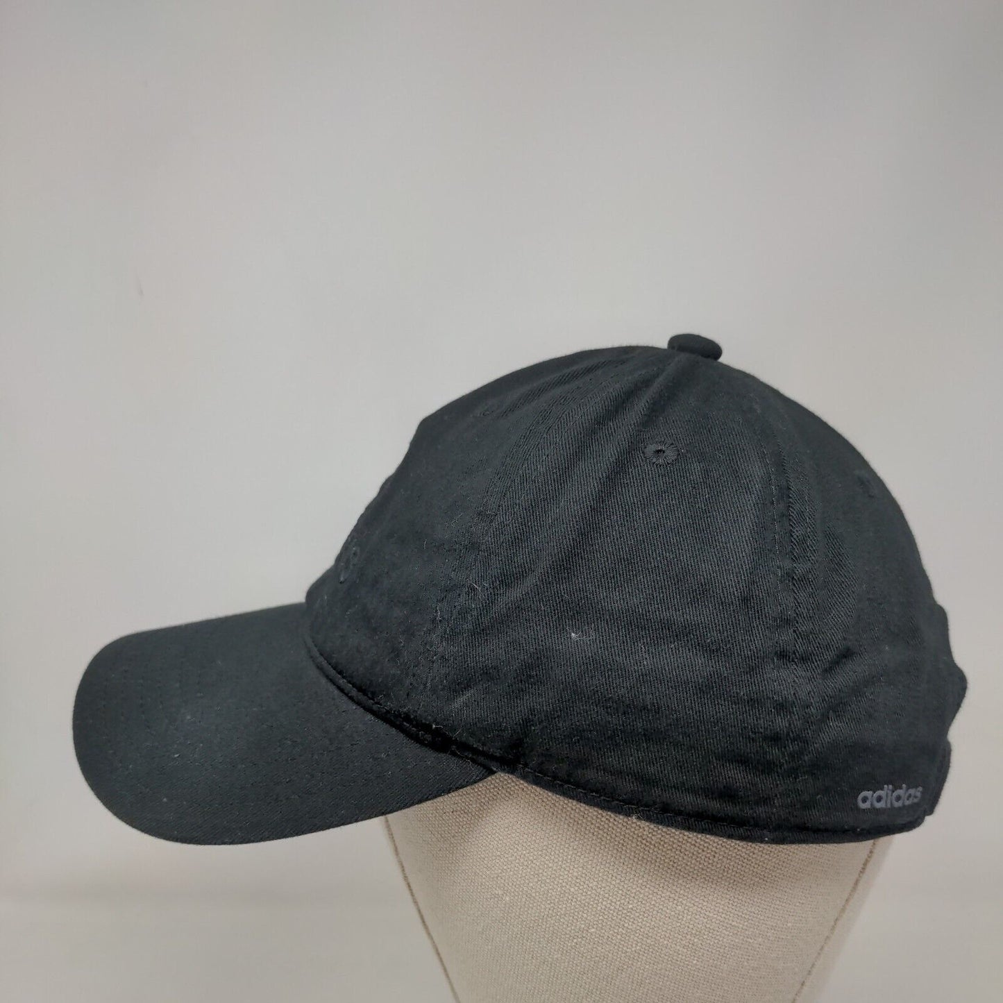 Adidas Climalite Strapback Hat Black One Size Embroidered Adjustable