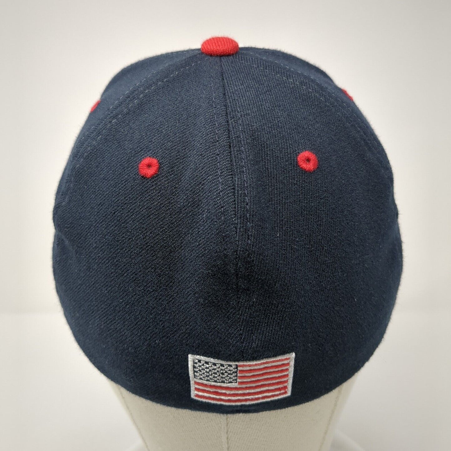 Zephyr Fitted Hat Multi Medium Embroidered Colorblock Patriotic 6 Panel