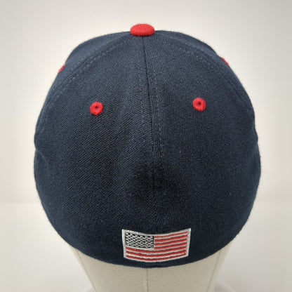 Zephyr Fitted Hat Multi Medium Embroidered Colorblock Patriotic 6 Panel