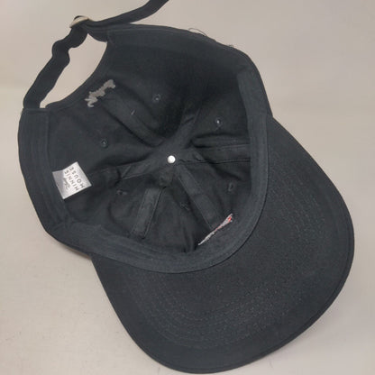 Minnie Mouse Slideback Hat Black One Size Adjustable Embroidered Disney