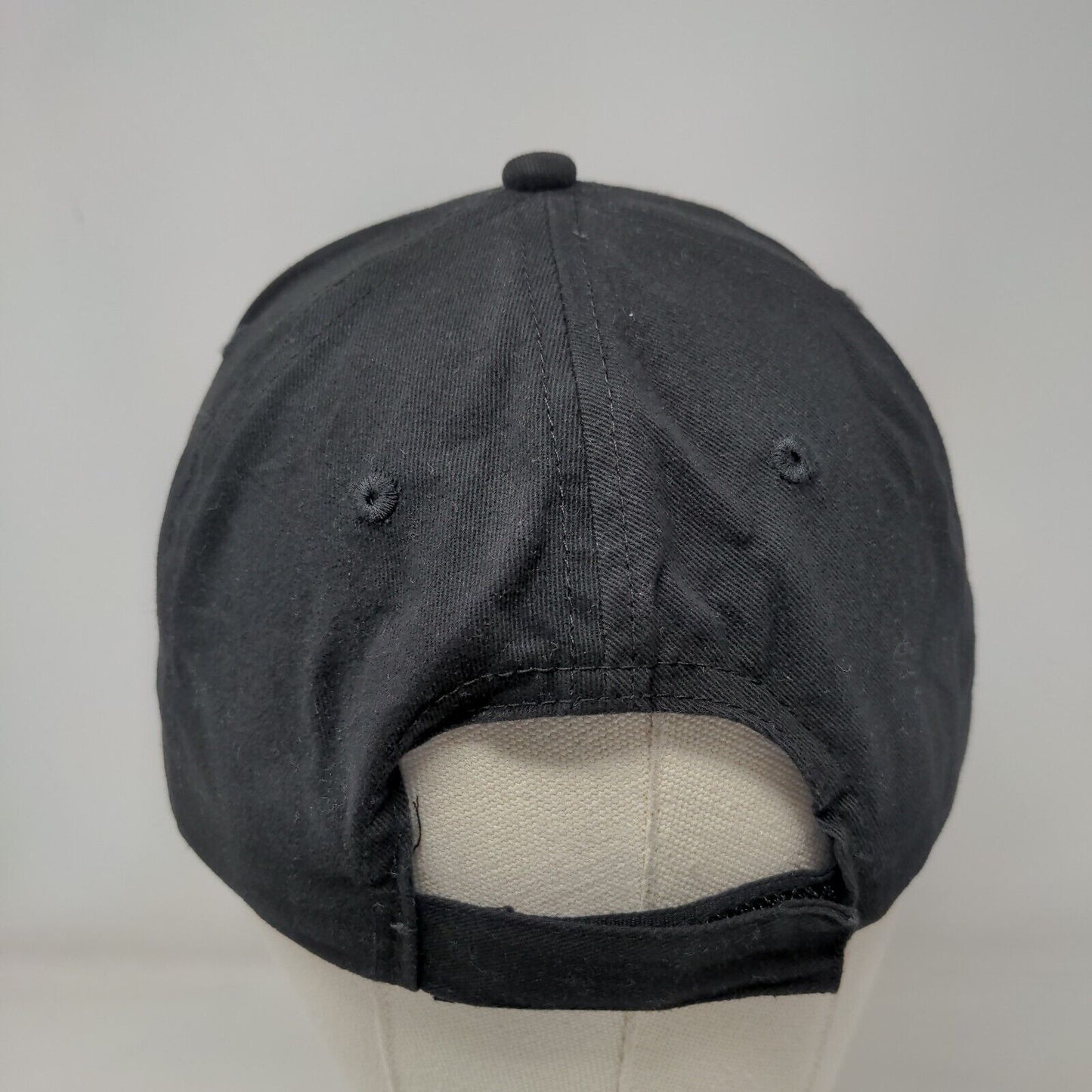 Keke's Strapback Hat Black One Size Embroidered 6 Panel Cap America