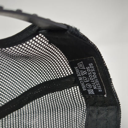 Live Aloha Snapback Mesh Back Trucker Hat Black One Size Colorblock