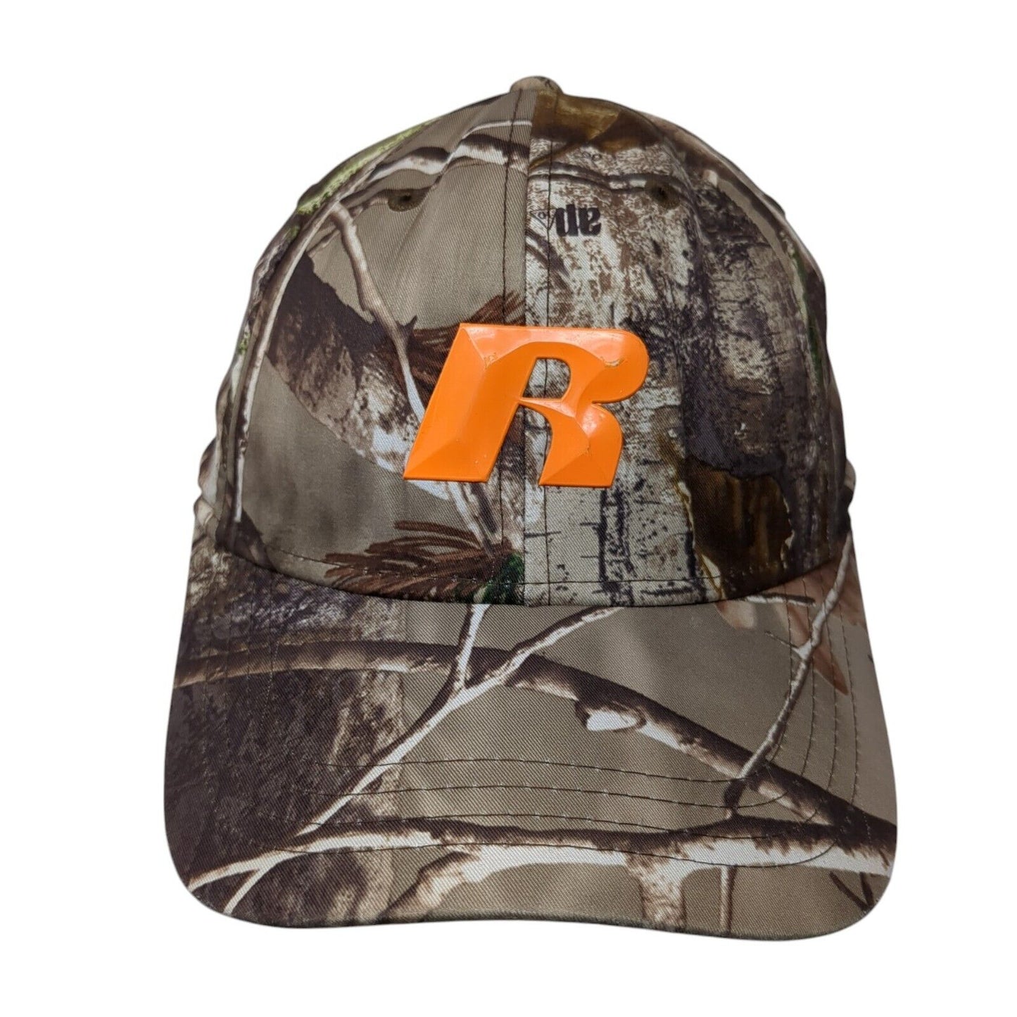 Russell Fitted Hat Camouflage L/XL Lightweight Vented Holes 6 Panel Realtree