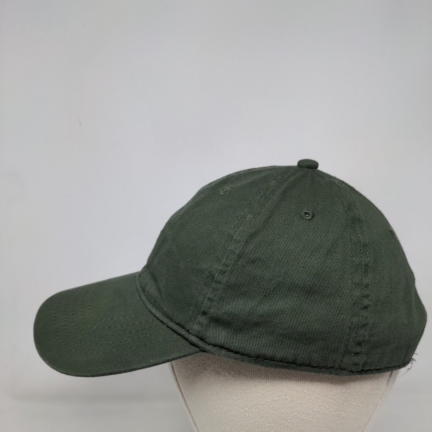Unbranded Strapback Hat Green Sea Turtle OSFM Solid Blank 6 Panel