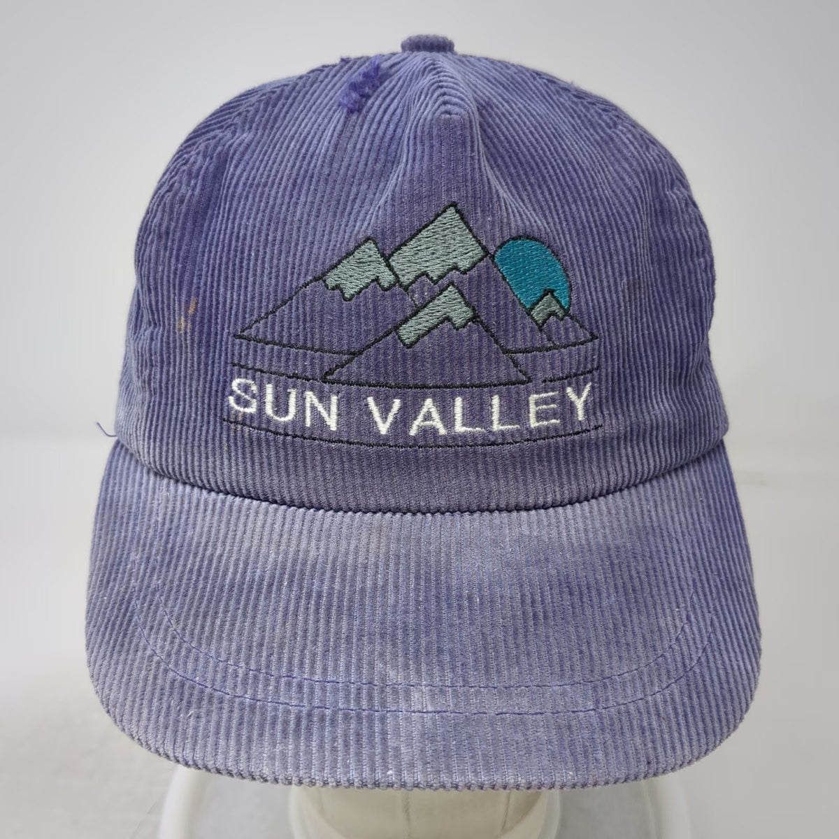 SCI Ski Country Imports Trucker Purple One Size Corduroy Sun Valley Hat Snapback
