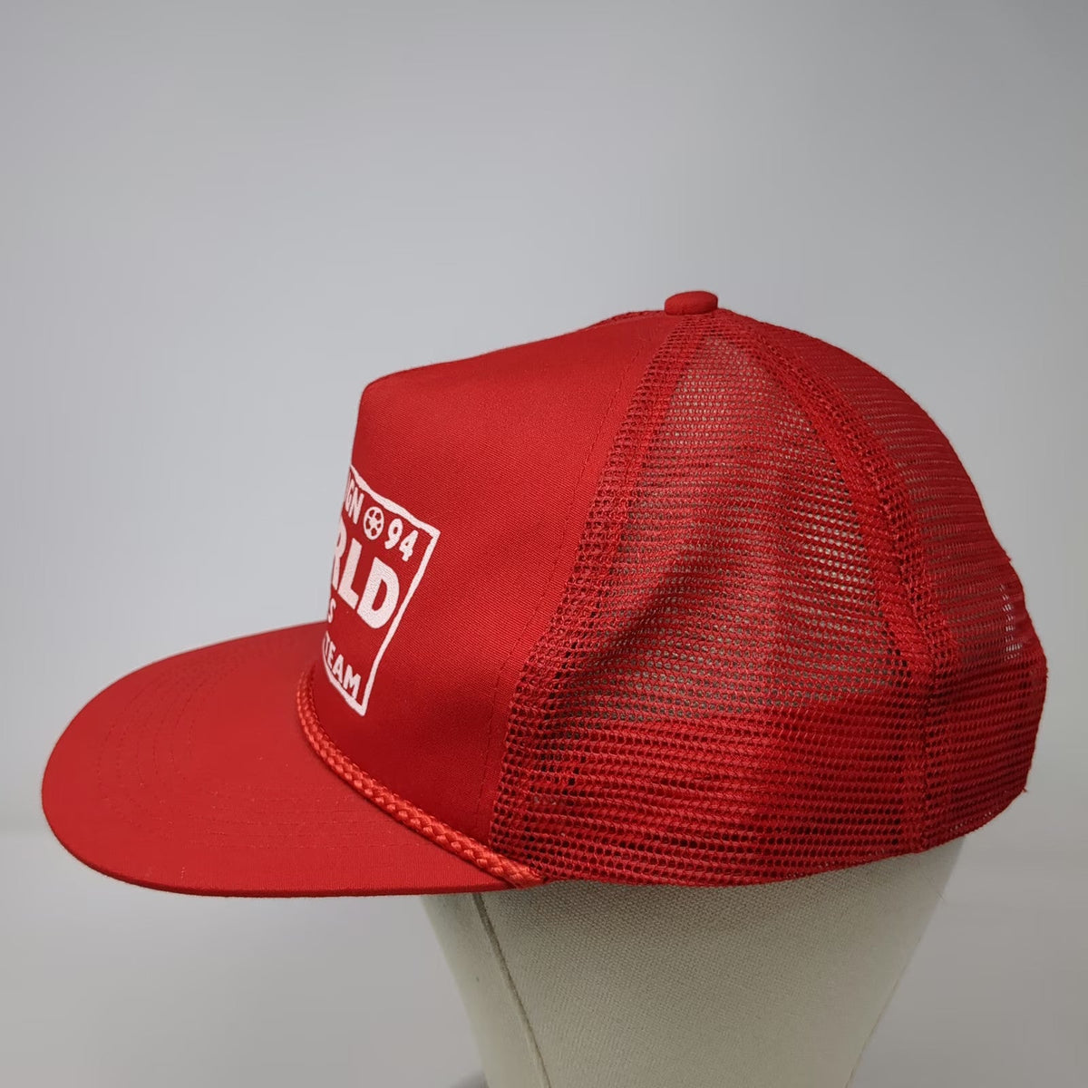 Campaign 94 World Class Cooking Team Red Trucker Hat One Size Snapback Rope Mesh