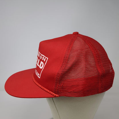 Campaign 94 World Class Cooking Team Red Trucker Hat One Size Snapback Rope Mesh