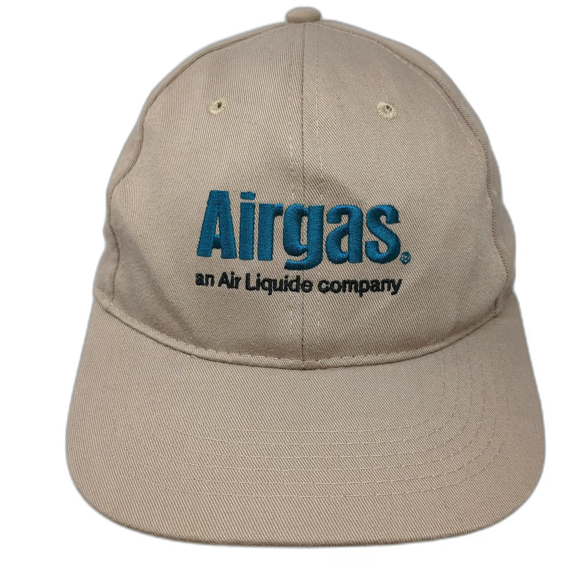 Airgas Baseball Cap Beige One Size Strapback Corporate Logo Air Liquide Hat