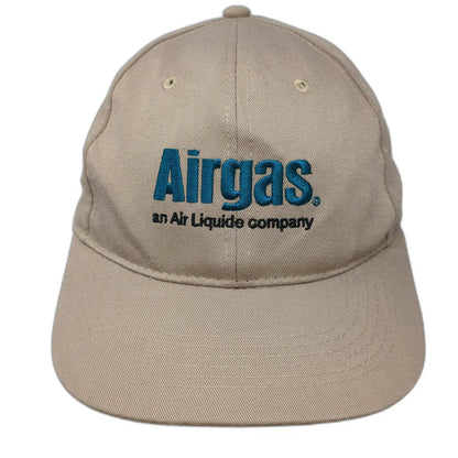 Airgas Baseball Cap Beige One Size Strapback Corporate Logo Air Liquide Hat