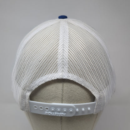 Blind Source Snapback Trucker Hat Blue One Size Adjustable Mesh Back Richardson