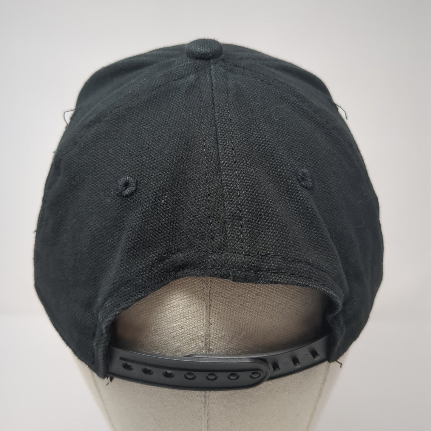 Wrangler Patch Snapback Hat Black One Size Solid Adjustable Vent Holes
