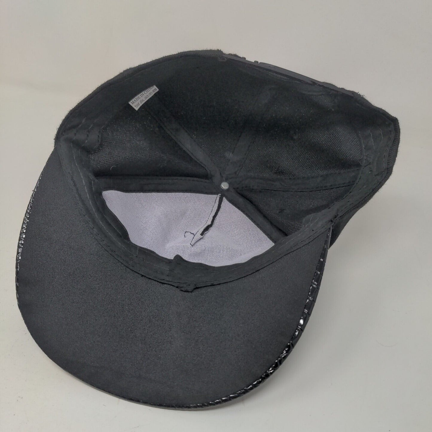 Unbranded Men's Snapback Hat Black Adjustable 3D New York Logo