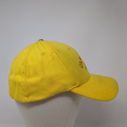 Chopperz Rule.com Fitted Hat Yellow S/M Embroidered 6 Panel Unifit Fahrenheit