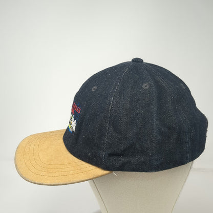 Niagara Falls Canada Baseball Cap Black One Size Denim Boat Tour Strapback hat