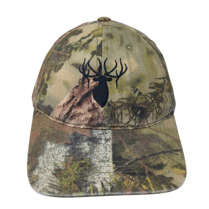 Deer Strapback Hat Multicolor Camo One Size Embroidered Hunting Outdoor
