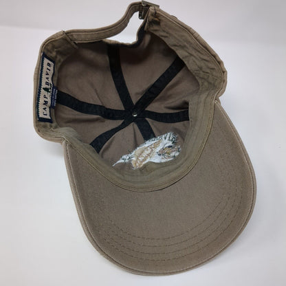 Rivers Edge Slideback Hat Tan One Size Adjustable Embroidered Camp David