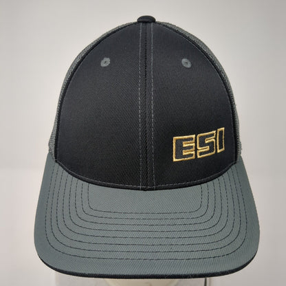 ESI Fitted Mesh Back Trucker Hat Gray 6 7/8-7 3/8 Pacific Headwear