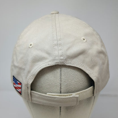 ISC Talladega Superspeedway Hat Beige One Size Baseball Cap American Flag Racing
