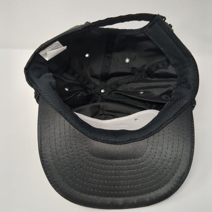 Vintage INE Transportation Claspback Trucker Hat Black Rope Patch Logo Bus