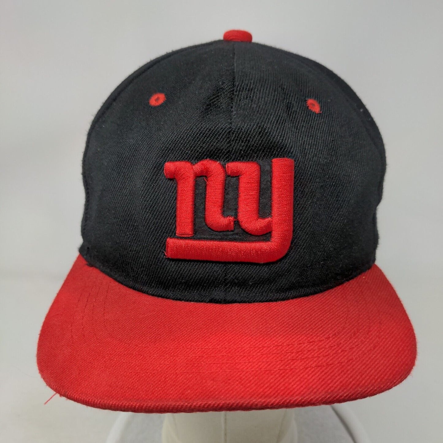 New York Giants Snapback Hat Black Red OSFA Embroidered Logo NFL Adjustable