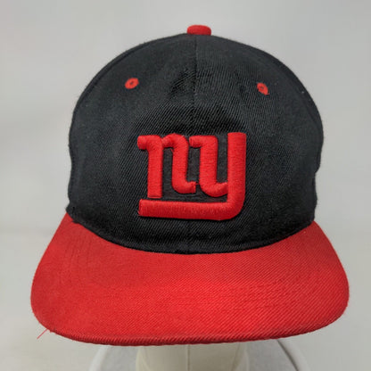New York Giants Snapback Hat Black Red OSFA Embroidered Logo NFL Adjustable
